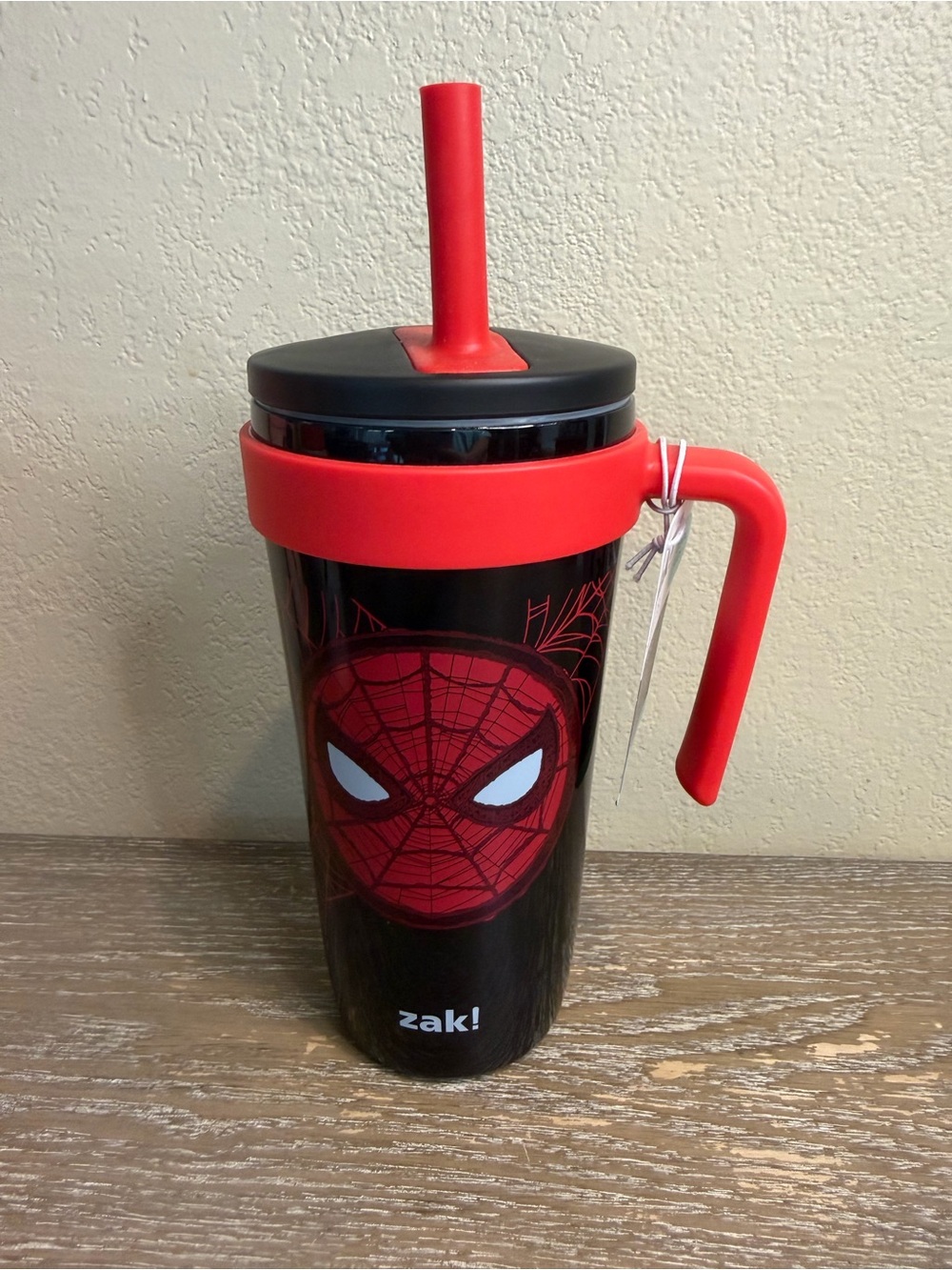 New Zak Spiderman Cup with straw